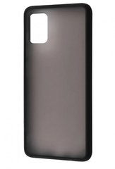 Чохол з напівпрозорою задньою кришкою Matte Color Case TPU для Samsung Galaxy A51 (A515) Black