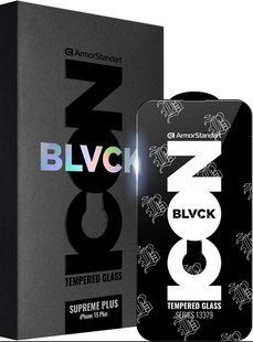 Защитное стекло ArmorStandart Black Icon 3D для iPhone 14 Pro Max/iPhone 15 Plus Black