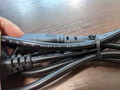 Сетевой кабель для блока питания VDE 3C x 0.75 mm (3pin, 1.8 м) L-образная вилка Black