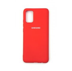 Чехол накладка Full Silicon Cover для Samsung A037 Galaxy A03s Red