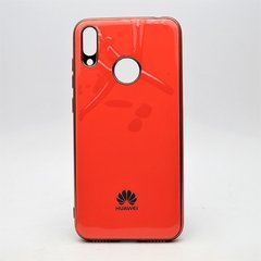 Чехол глянцевый с логотипом Glossy Silicon Case для Huawei Y7 2019 / Y7 Prime 2019 Orange