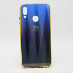 Чехол градиент хамелеон Silicon Crystal for Huawei P Smart 2019 / Honor 10 Lite Black-Blue