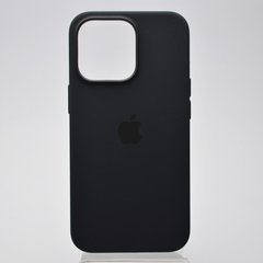 Чехол накладка Silicone Case Full Cover с MagSafe Splash Screen для iPhone 13 Pro Midnight