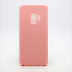 Матовый чехол New Silicon Cover для Samsung G960 Galaxy S9 Pink Copy