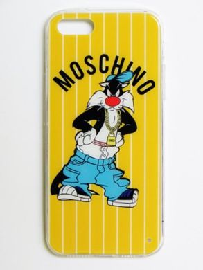 Чехол с мультяшными героями Moschino iPhone 5 Sylvester Yellow