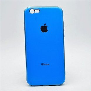 Чохол глянцевий з логотипом Glossy Silicon Case для iPhone 6/iPhone 6s Blue