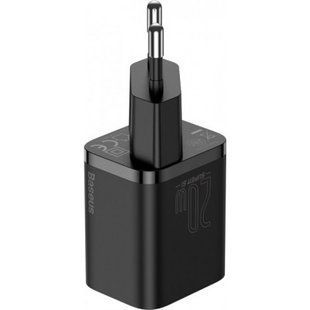 Блок живлення (адаптер) Baseus Super Si Quick Charger 1C 20W EU Black (CCSUP-B01)