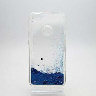 Чехол силиконовый с глиттером Glitter Water для Xiaomi Redmi Note 5A Blue