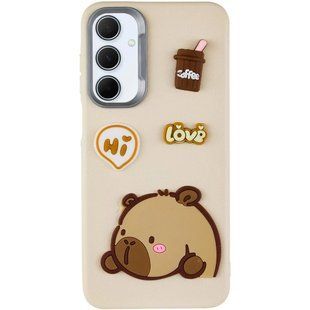 Чехол накладка Leaher Toys для Samsung A16 Galaxy A165/A166 Capybara Send