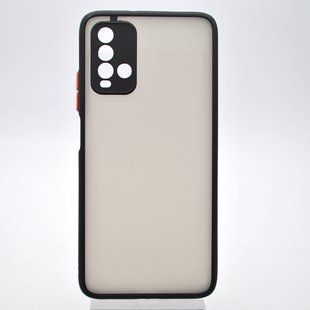 Чохол з напівпрозорою задньою кришкою Matte Color Case Full Camera для Xiaomi Redmi 9T/Poco M3 Чорний