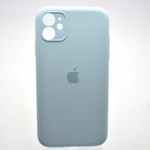 Силиконовый чехол накладка Silicon Case Full Camera для iPhone 11 New Sky Blue
