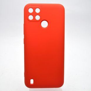 Чехол накладка Silicone Case Full Camera для Realme C21Y/C25Y Red/Красный