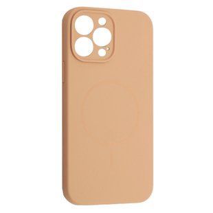 Чохол накладка Silicon Case Slim MagSafe Full Camera для Apple iPhone 15 Pro Desert Gold