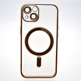 Чехол накладка с MagSafe Stylish Case для Apple iPhone 13 Gold