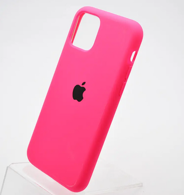 Чехол накладка Silicon Case Full cover для iPhone 11 Pro Hot pink/Ярко розовый
