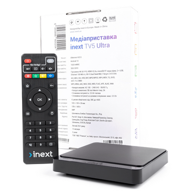 Смарт-приставка iNeXT TV5 Ultra (2/16 GB) Black/Чорний