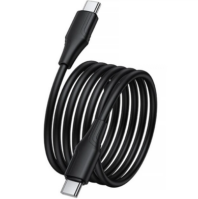 Кабель Hoco X124 Bien Silicone Type-C to Type-C 60W 1m Black