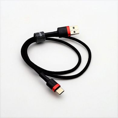 Кабель Baseus cafule Cable USB Type-C 3A 0.5m Red-Black CATKLF-A91