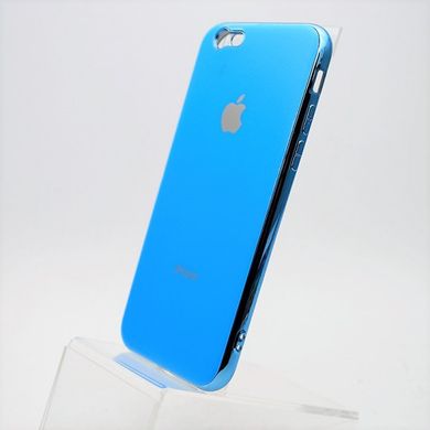 Чехол глянцевый с логотипом Glossy Silicon Case для iPhone 7/8 Blue