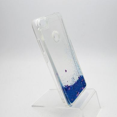 Чехол силиконовый с глиттером Glitter Water для Xiaomi Redmi Note 5A Blue