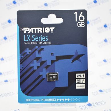 Карта памяти Patriot MicroSDXC 16GB UHS-I (Class 10) LX Series