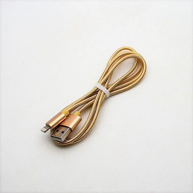 Кабель HOCO X2 "Knitted" iPhone 5/5s/5se/6/6s/6+/6s+ (Lightning) Gold