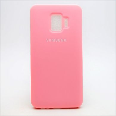 Матовый чехол New Silicon Cover для Samsung J260 Galaxy J2 Core (2018) Pink (C)