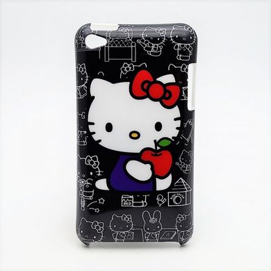 Чохол накладка пластик для iPod touch 4 Hello Kitty Black