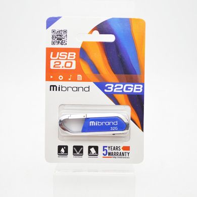 Флэш-драйв Mibrand Aligator 32GB USB 2.0 Blue