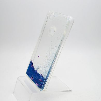 Чехол силиконовый с глиттером Glitter Water для Xiaomi Redmi Note 5A Blue