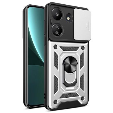 Чехол-накладка Armor Case Stand Case для Xiaomi Redmi 13C/Poco C65 Silver