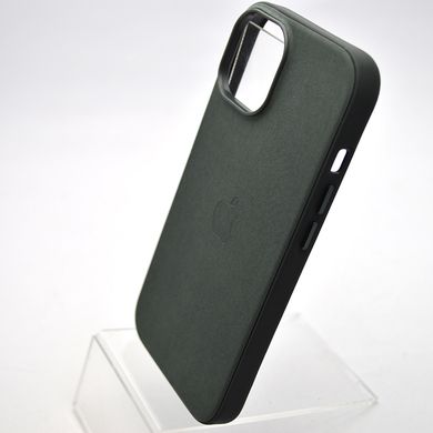 Чехол накладка Silicon Case FiveWoven с MagSafe для iPhone 15 Ever Green