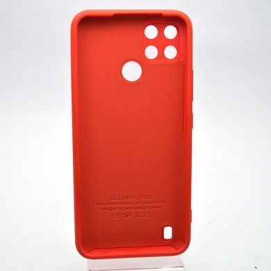 Чехол накладка Silicone Case Full Camera для Realme C21Y/C25Y Red/Красный