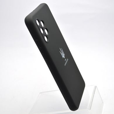 Чехол с патриотическим принтом Silicone Case Print Тризуб для Samsung A31 Galaxy A315 Black/Черный