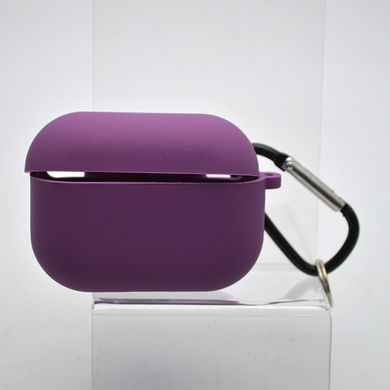 Чехол Silicon Case с микрофиброй для AirPods Pro 2 Grape/Фиолетовый