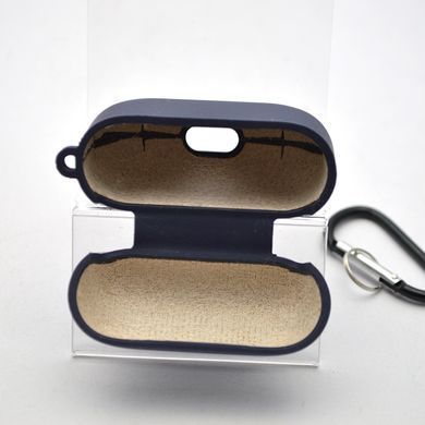 Чехол Silicon Case с микрофиброй для AirPods Pro Deep Blue