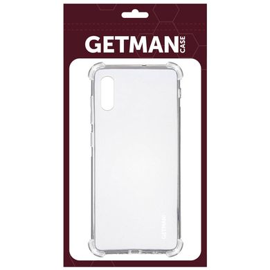 Силиконовый прозрачный чехол накладка TPU Getman для Samsung A022 Galaxy A02 Transparent/Прозрачный