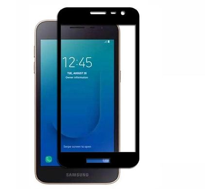 Захисне скло Samsung J260 Galaxy J2 Core (2018) Full Screen Triplex Глянцеве Black тех. пакет