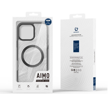 Чохол накладка Dux Ducis Aimo Mag Series with Magsafe для iPhone 16 Pro Max Black