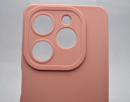 Чохол накладка Silicon Case Full Camera Infinix Smart 8/Smart 8 HD/Hot 40i/Smart 8 Plus Рожевий