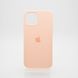 Чехол матовый с логотипом Silicon Case Full Cover для iPhone 12/12 Pro Grapefruit
