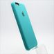 Чохол накладка Silicon Case для iPhone 6/6S Sea Blue (21) Copy