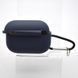 Чехол Silicon Case с микрофиброй для AirPods Pro Deep Blue