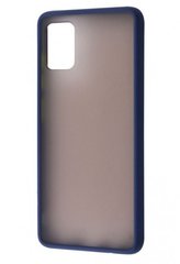 Чехол с полупрозрачной задней крышкой Matte Color Case TPU для Samsung Galaxy A51 (A515) Blue