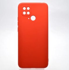 Чехол накладка Silicon Case Full Cover для Xiaomi Redmi 10C/Poco C40 Red