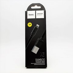 Кабель HOCO X5 Bamboo USB-Lightning 1m Black