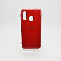 Чохол глянцевий з логотипом Glossy Silicon Case для Samsung A205/A305 Galaxy A20/A30 Cherry