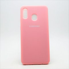 Матовый чехол New Silicon Cover для Samsung A305 Galaxy A30 (2019) Pink Copy