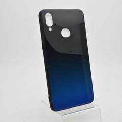 Стеклянный чехол Gradient Glass Case для Samsung A107 Galaxy A10S Black-Blue