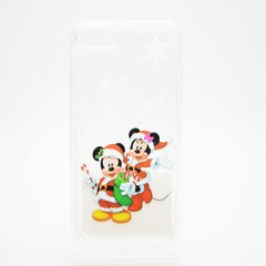 Чехол с рисунком (принтом) Merry Christmas Snow для iPhone 7/8 Minnie & Mickie Surprise